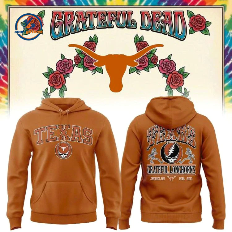 Texas Longhorns Grateful Dead Night Hoodie Texas Longhorns Grateful Dead Night Hoodie