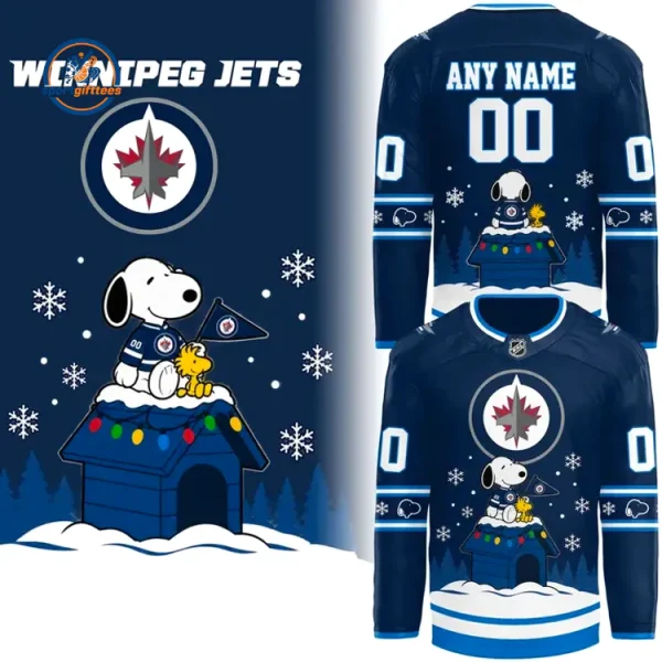 Winnipeg Jets x Snoopy & Woodstock Christmas 26 Jersey