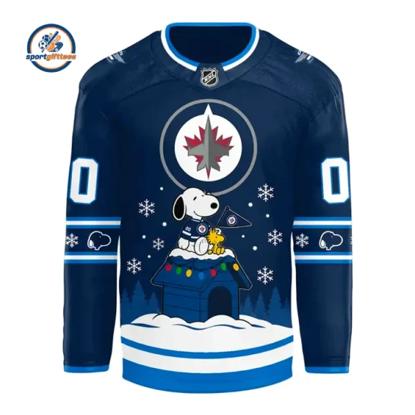 Winnipeg Jets x Snoopy & Woodstock Christmas 26 Jersey