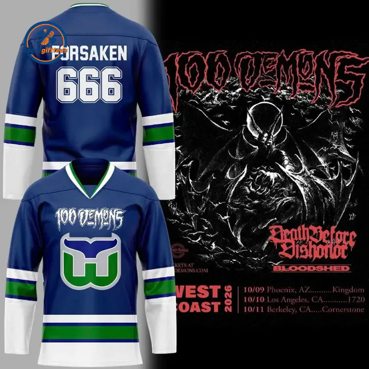 Carolina Hurricanes x 100 Demons Hockey Jersey Carolina Hurricanes x 100 Demons Hockey Jersey
