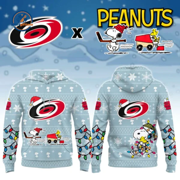 Carolina Hurricanes x Peanuts Christmas 2026 Hoodie