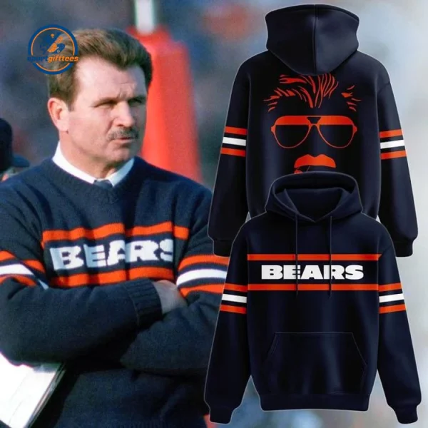 Chicago Bears Coach Legend MIKE DITKA Hoodie