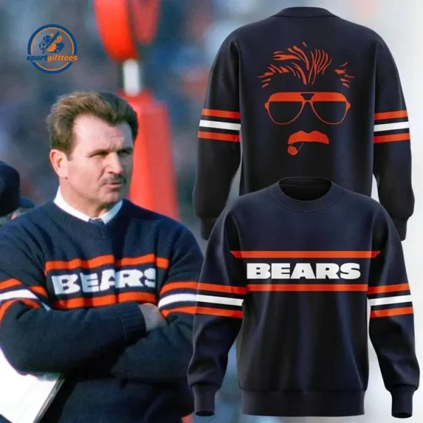 Chicago Bears Coach Legend MIKE DITKA Hoodie