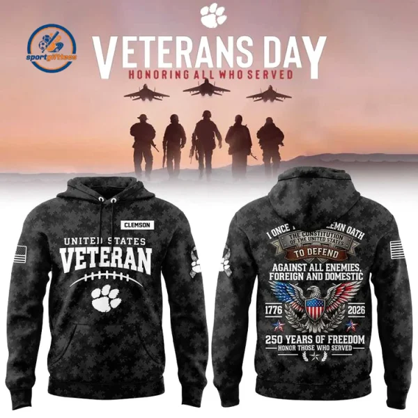 Clemson Tigers Veterans Day 2026 Hoodie