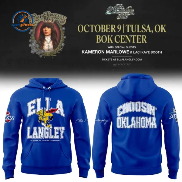 Ella Langley x Tulsa Golden Hurricane Tour 2026 Hoodie