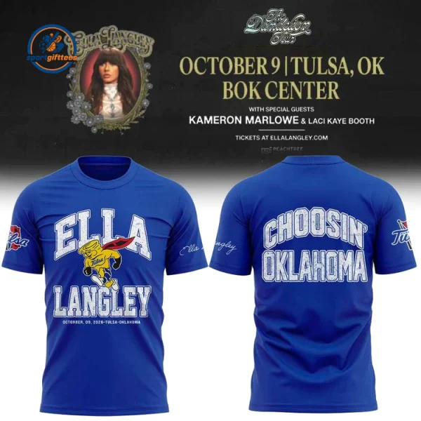 Ella Langley x Tulsa Golden Hurricane Tour 2026 Hoodie