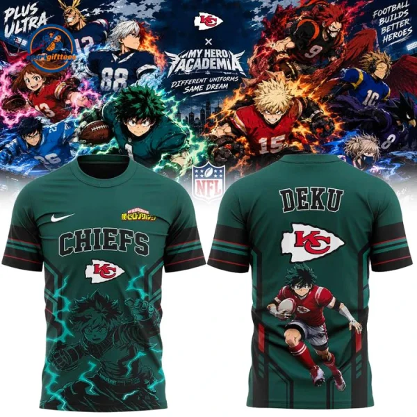 KC Chiefs x My Hero Academia Deku Hoodie