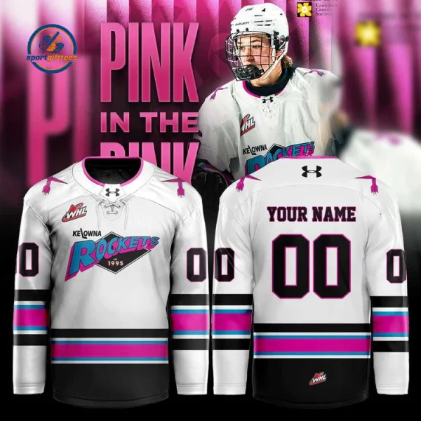 Kelowna Rockets Pink in the Rink Hockey Jersey