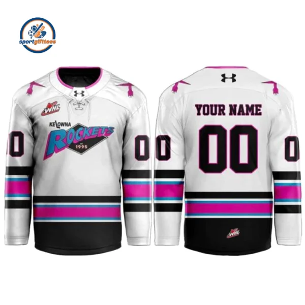 Kelowna Rockets Pink in the Rink Hockey Jersey