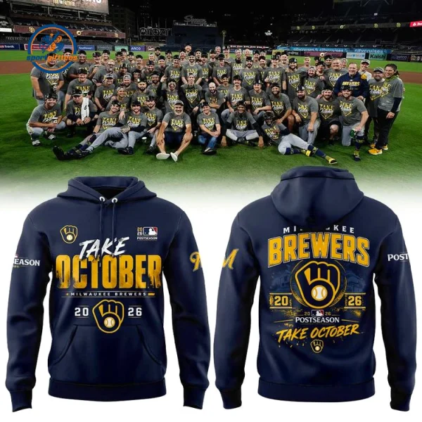Milwaukee Brewers 2026 MLB Division Series Champions Take October Hoodie