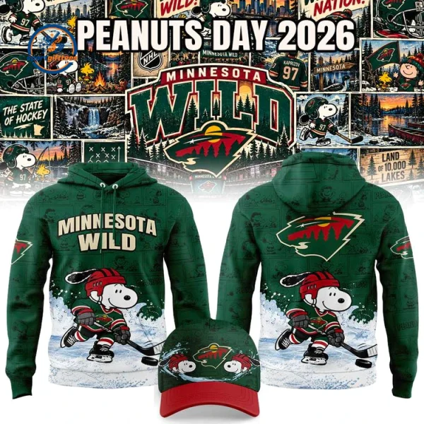 Minnesota Wild x Peanuts Day 2026 Hoodie