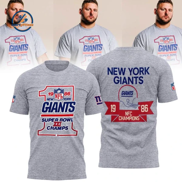 New York Giants Super Bowl Champions 1986 T-Shirt
