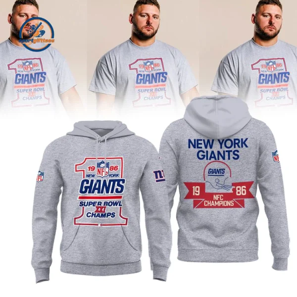 New York Giants Super Bowl Champions 1986 T-Shirt
