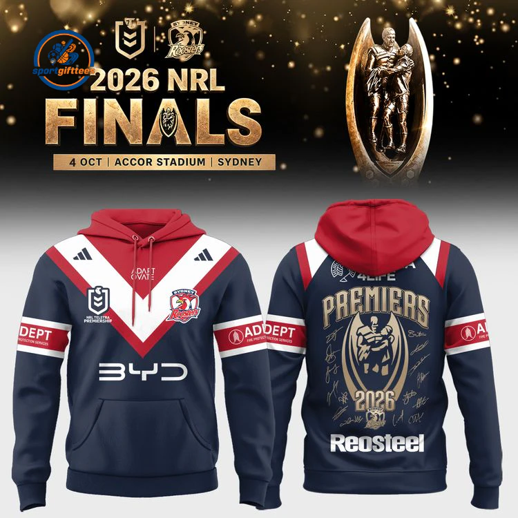 Sydney Roosters NRL Finals Premiers 2026 Hoodie Sydney Roosters NRL Finals Premiers 2026 Hoodie