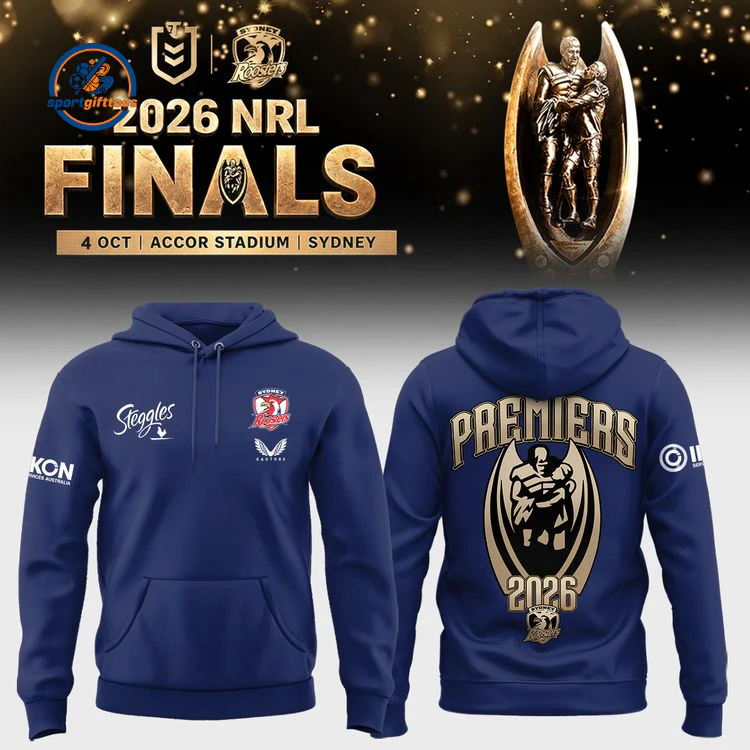Sydney Roosters NRL Finals Premiers Hoodie Sydney Roosters NRL Finals Premiers Hoodie