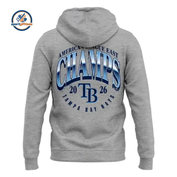 Tampa Bay Rays Gray Division Series Champions Distressed Locker Room Take October Hoodie
