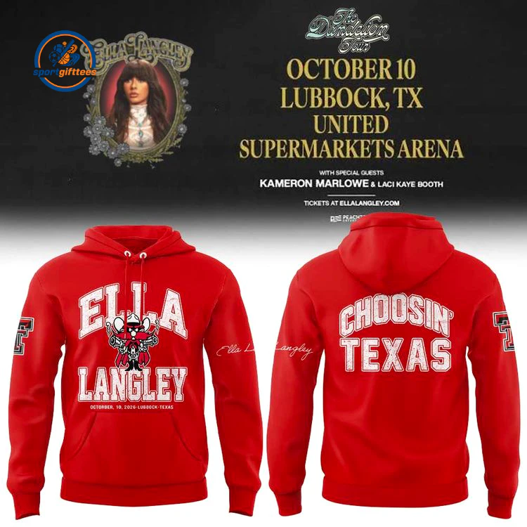 Texas Tech x Ella Langley Tour 2026 Hoodie Texas Tech x Ella Langley Tour 2026 Hoodie