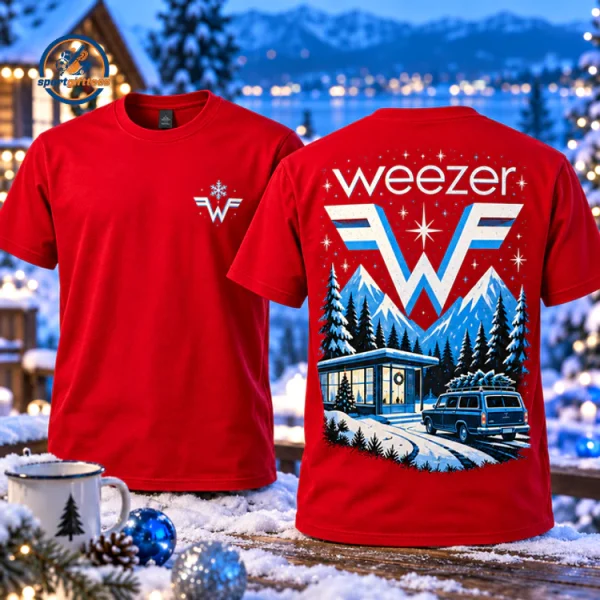 Weezer Blue Christmas Getaway 3D Shirt