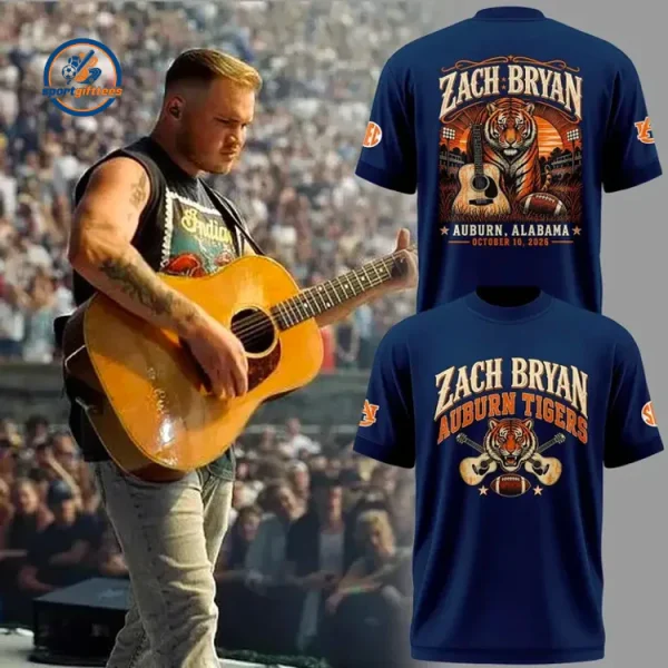Zach Bryan × Auburn Tigers Vintage Country T-Shirt