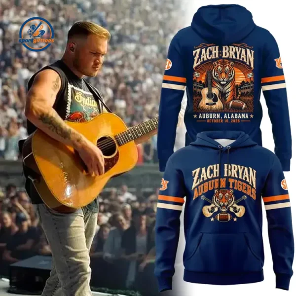 Zach Bryan × Auburn Tigers Vintage Country T-Shirt